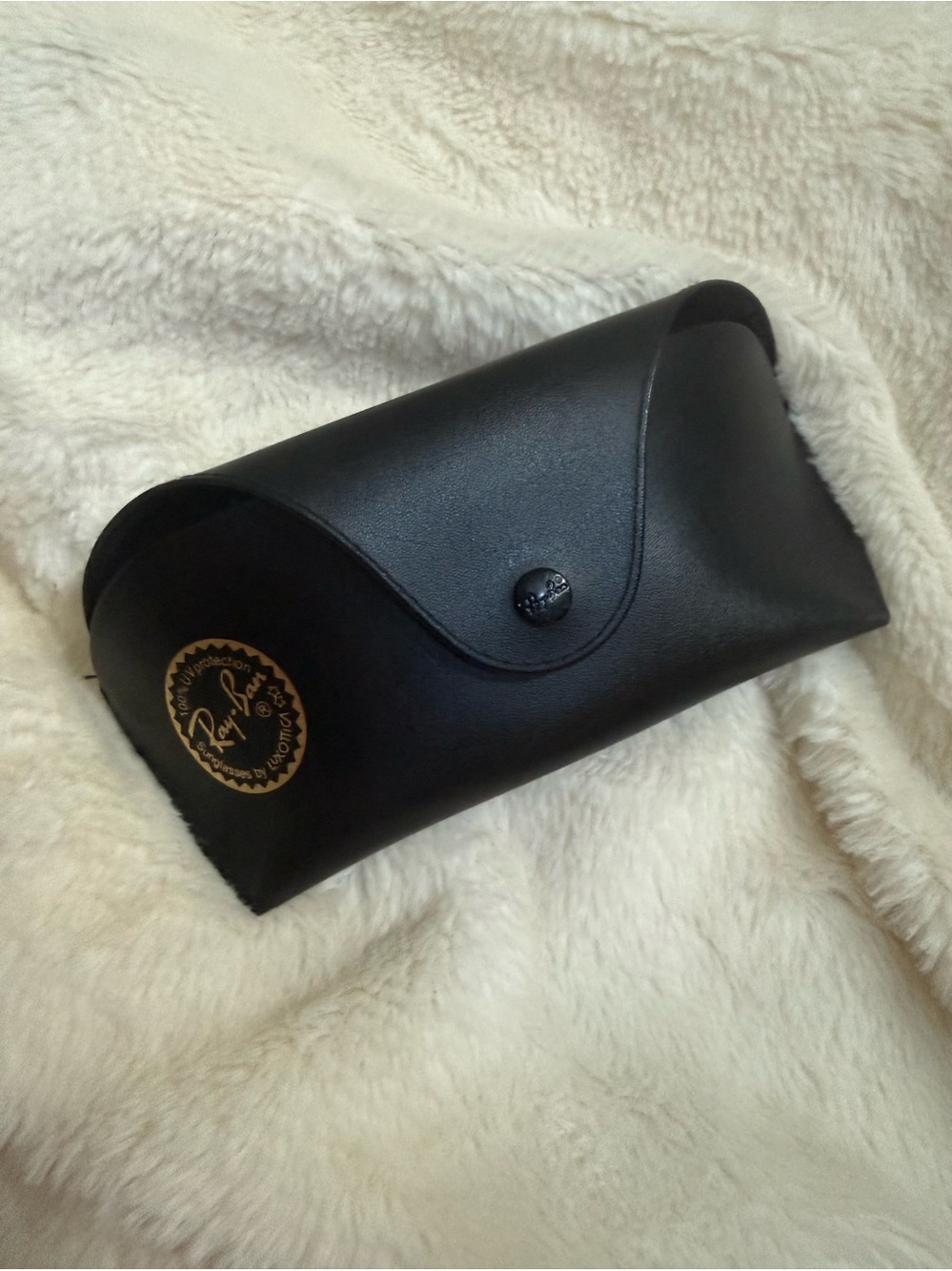 Ray-Ban Black Leather Sunglasses Case